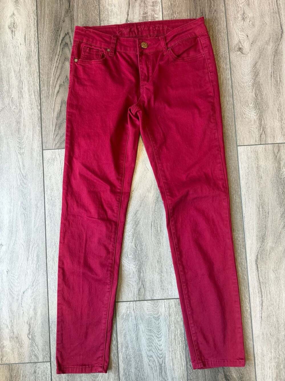 Buffalo David Bitton  Gibson Burgundy Skinny Jeans Size 28